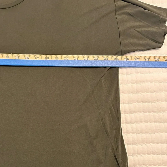 Eileen Fisher Women’s Size XL Olive Green Silk Linen High Low Short Sleeve Tunic - Picture 4 of 10